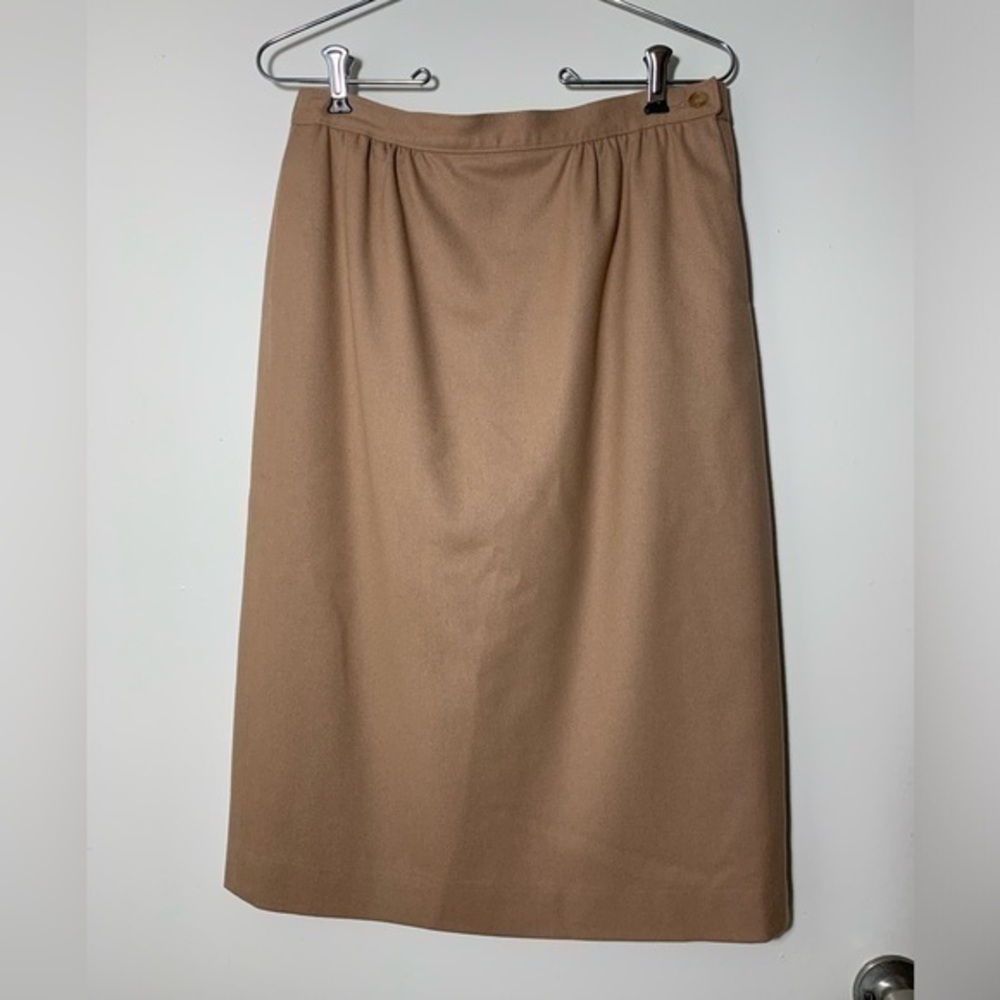 Pendleton Tan Pencil Skirt